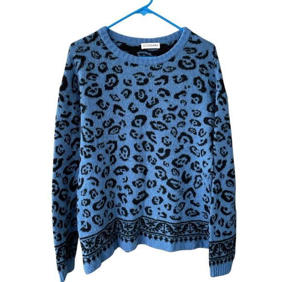 Altuzarra blue animal print sweater - Picture 1 of 6